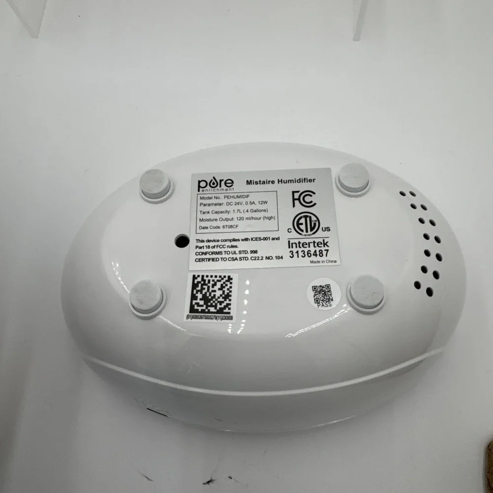 Pure Enrichment PEHUMIDIF Mistaire Ultrasonic Cool Mist Humidifier - Blue& white